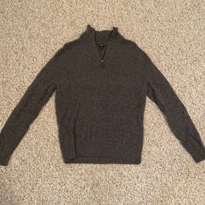 J crew men’s quarter zip sweater